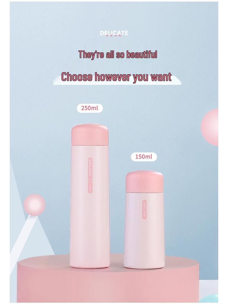 Bestie Mini Insulated Stainless Steel Cup with Tea Infuser - Portable Pocket Cup for Ladies