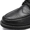 Men's Quality Leather Shoes British Business Lace Up Fashion Black Split Leather Shoes Men Moccasin