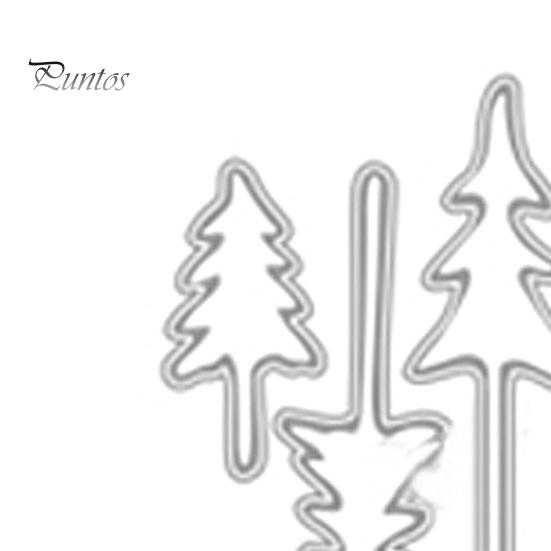 Cutting Die Christmas Tree Exquisite Carbon Steel Multipurpose Die Cutting for Greeting Cards