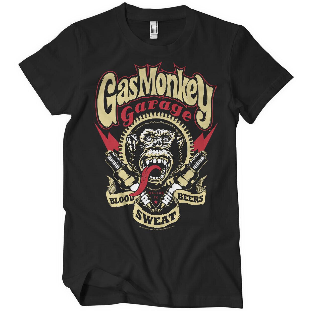 Licence Officielle Gas Monkey Garage Allumage Prises T-Shirt XL