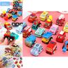 Childrens Pull Back Fire Truck And Engineering Vehicle Set With Cartoon Animal Design For Boys Playroom