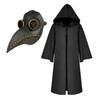 Costume da Peste Medievale con Maschera, Mantello con Cappuccio da Sacerdote per Adulti e Bambini, Accessori per Performance Festiva di Halloween