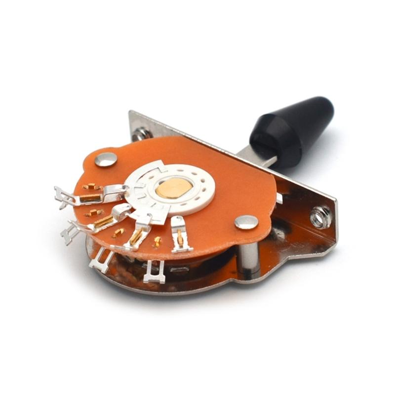Heavy Duty 3/4/5 Way Electric Guitar Pickup Lever Switch Guitar Pickup Selector Switch for Guitar with 3 Plastic Tip