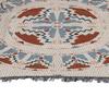 Vintage Sofa Towel Tablecloth Double Layer 2 Colors 4 Sided Tassels Rectangle Tassel Tablecloth for