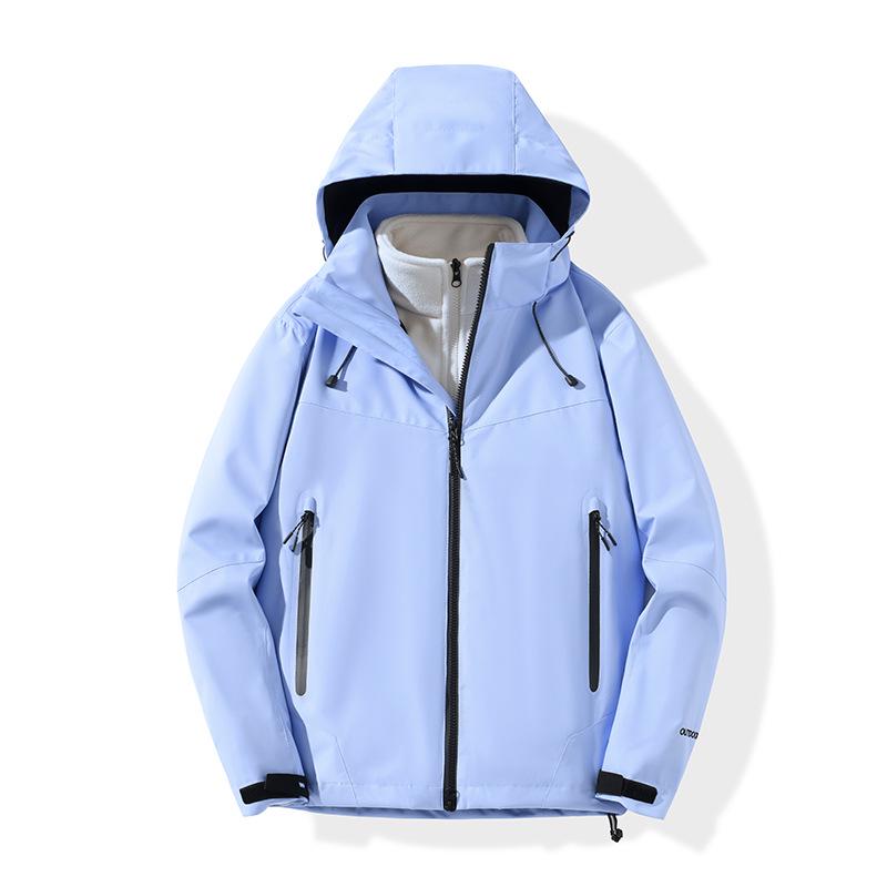 

Ветрозащитная и водоотталкивающая теплая куртка 3-в-1 для хайкинга для женщин и мужчин 4XL