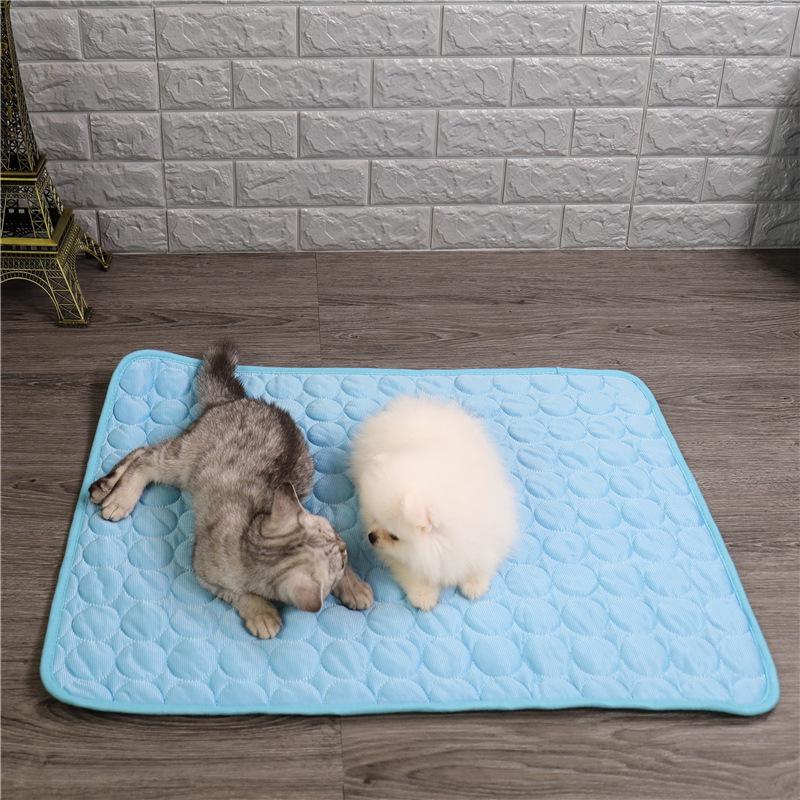 Summer Pet Cooling Mat - Ice Silk Pad for Dogs and Cats