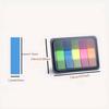 100 Sheets of Waterproof Colored Transparent Sticky Notes , Pads for Planner Home & Office School  Mini Self-Adhesive Post Note