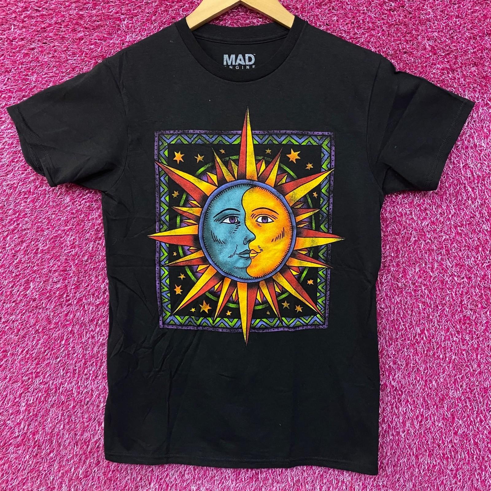 Mad Engine Celestial Sun and Moon T-Shirt Small S