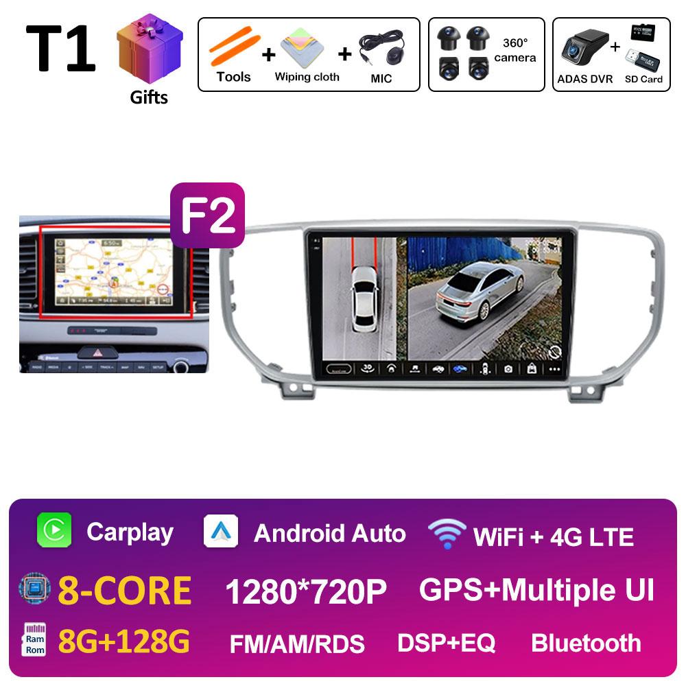 Intelligent System DSP Stereo For KIA Sportage 4 QL 2019 2020 2021 Multimedia Player Navigation GPS Cooling Fan WIFI Auto Tools