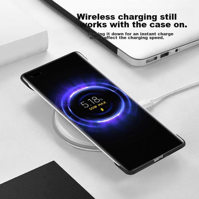 POZZO Ultra-Thin Matte Case for Huawei Mate 30/30E, Borderless with Heat Dissipation, Shockproof, Simple And Trendy Design Night Sky Black]
