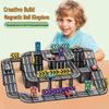 Magnetic Tiles: Stained Glass Puzzle & City Tracks for Kids 3+
