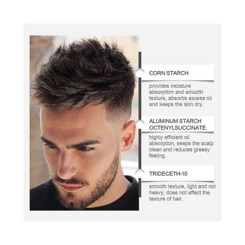 East Moon Men's Matte Shaping Powder Lazy Hair Styling Fluffy High Skull Top Refreshing Shaping Hairdressing