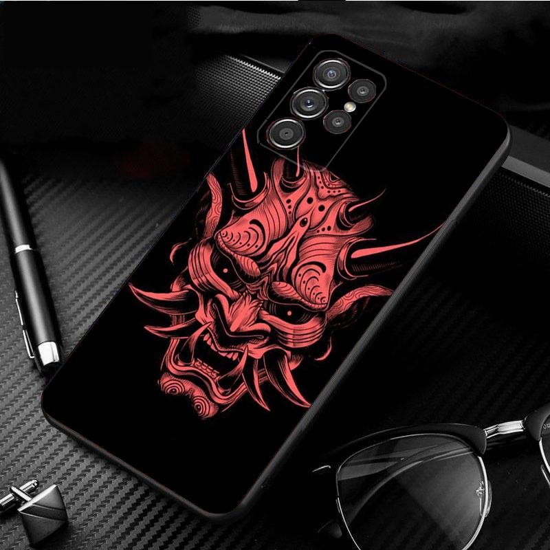 Phone Case for Samsung S26 S25 S24 S23 S22 Ultra S23 S22 S25 Plus S24 FE S26Edge Japanese Samurai Oni Mask