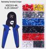 Ratchet-Type 6-4A Crimping Pliers Set for Insulated Wire Terminals