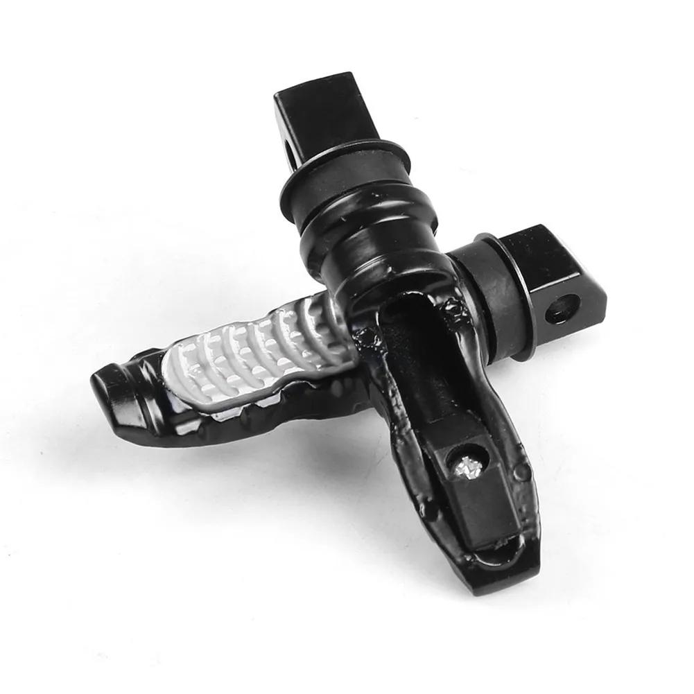 1 par universella motorcykel bakre passagerarfotpinnar pedaler fotstöd scooter fotpinnar motorcykel pedal modifiering aluminium