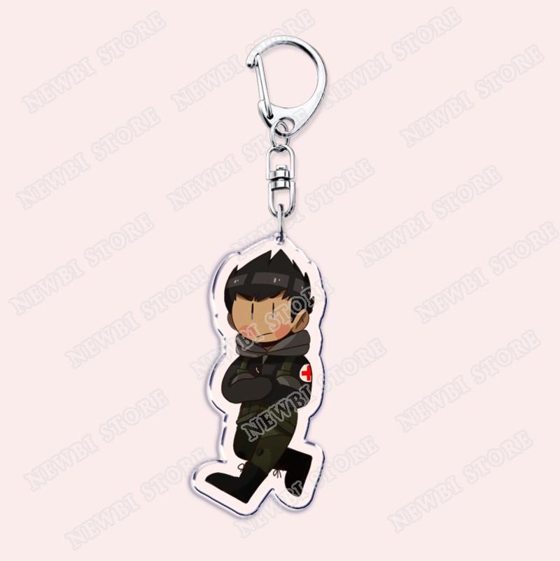 Popular Eddsworld Tord Keychains for Accessories Bag  Anime Comic Ringo Edds Meme Keyrings Jewelry Gamers Fans Friends Gifts