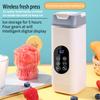 Wireless Portable Blender Fruit Juicer with Sharp Blades Digital Display BPA Free