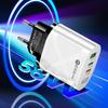 58W Dual Fast Charger with 2PD+QC3.0, EU/US/UK/AU Plugs