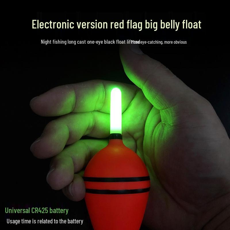 Flotador de Pesca Luminoso de Barriga Grande para Lanzamiento Largo para Mar y Carpa Plateada