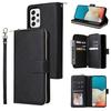 For Samsung Galaxy A53 5G Case Card Slots Zipper Wallet Leather Phone Cover