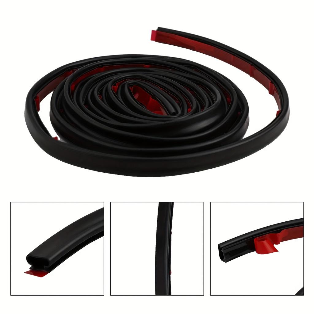 1pc 3/6m Sealing Strip, Door and Window Sealing Strip, Soundproof Self-adhesive Backing D-type Door Sealing Strip
