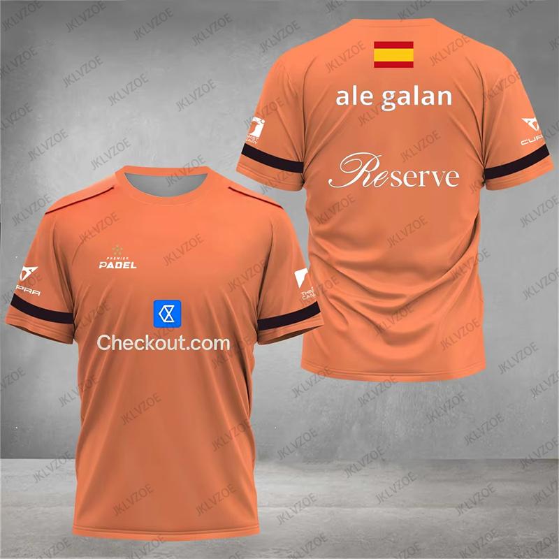 Kul Padel Pustende Kortermet Fitness T-skjorte Sommer Damer Menn Hurtigtørkende Gate O-hals T-skjorter Nye Padel Sports Unisex Topper