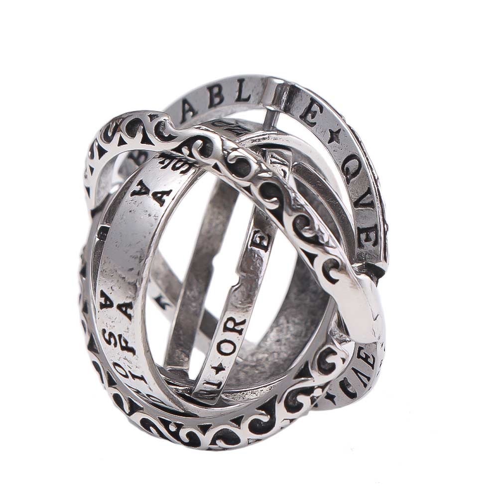 Rotating Planet Astronomical Ball Ring Universe Sphere Astronomy Ball Rings  Jewelry Gift