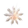 Christmas Snowflake Star Ornament Paper In Warm White LED Illuminated for Festive Hanging Perfect for Window Decors