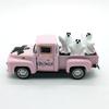 Haunted Metal Truck Halloween Collectible Alloy Car Model with Removable Ghostly Miniature Ornament Home Decors Gift