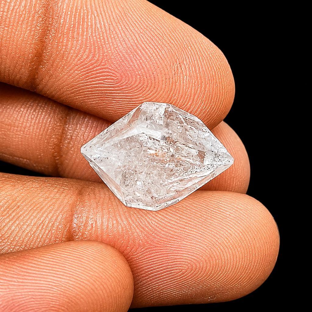 Kryształowy Kamień Diamentu Herkimer | Kamień Szlachetny z Kryształu Górskiego (18 Karatów)