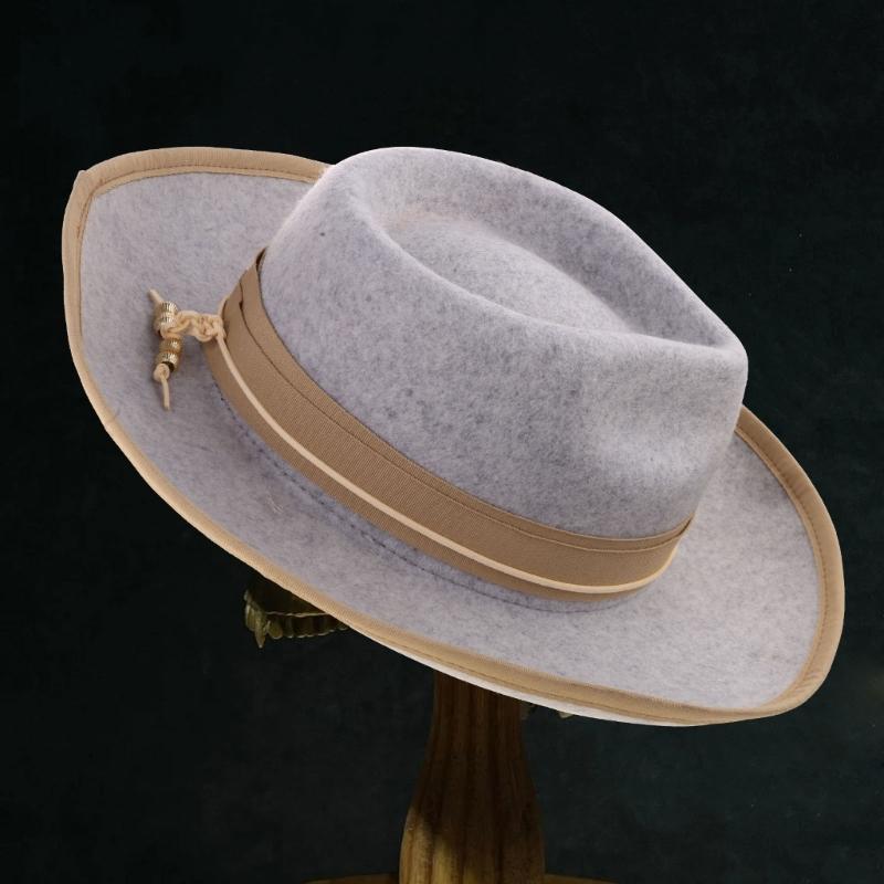 Old-fashioned Top Hat Western Short-Brimmed Hat for Women Man Casual Wear Western Fedoras Man Women Unisex Wear