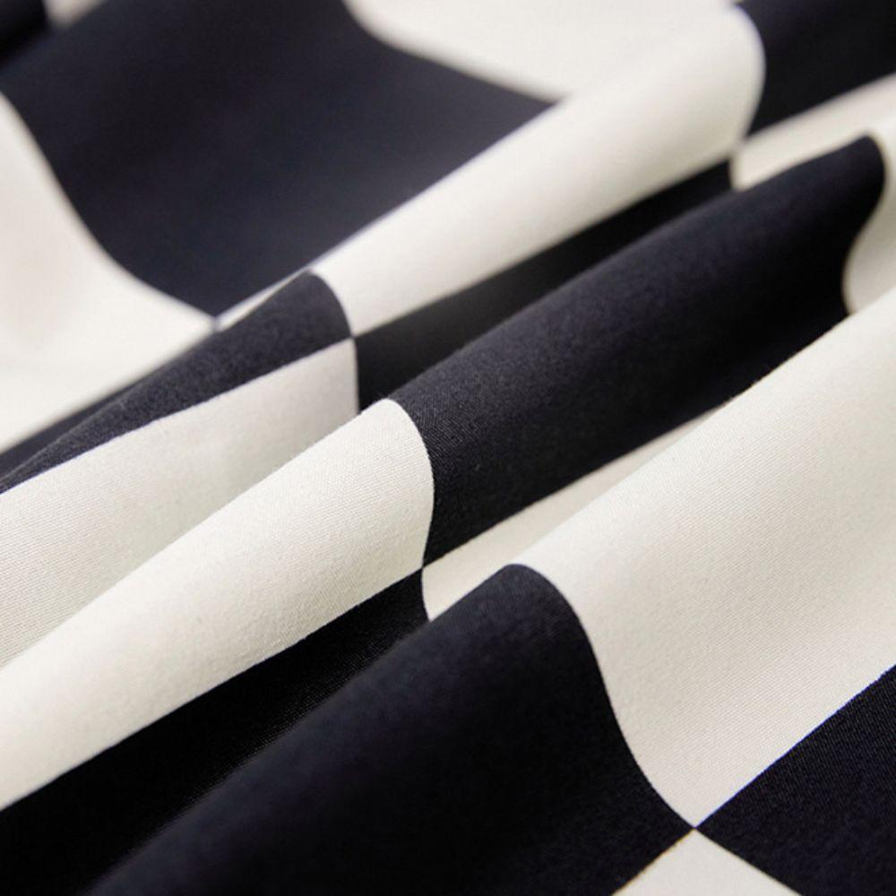 Checkered Pattern Fitted Bed Sheet Elastic Band Breathable Mattress Cover Washable All-inclusive Mattress Protector Bedroom