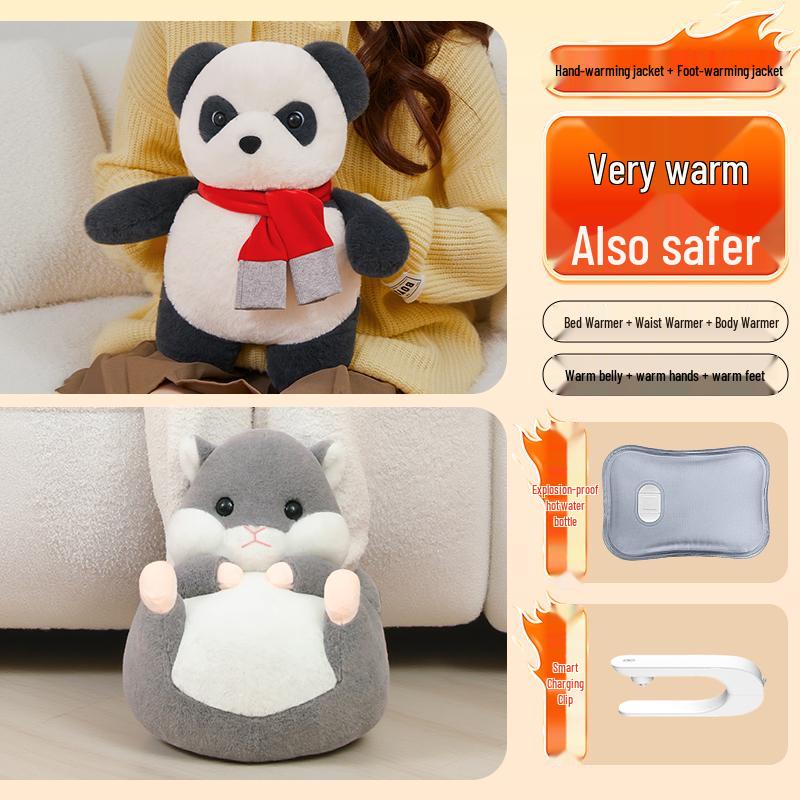 Electric Explosion-Proof Hot Water Bottle: Hand and Foot Warmer for Girls' Bed