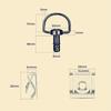 All Black 17MM Universal Race Fairing Fasteners Quick Release D-RING 1/4 Turn Motorcycle Racing Bolts Screws For Yamaha For BMW