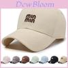 Spring Autumn Cotton Baseball Cap With Embroidered Letters For Casual Outdoor Sun Protection