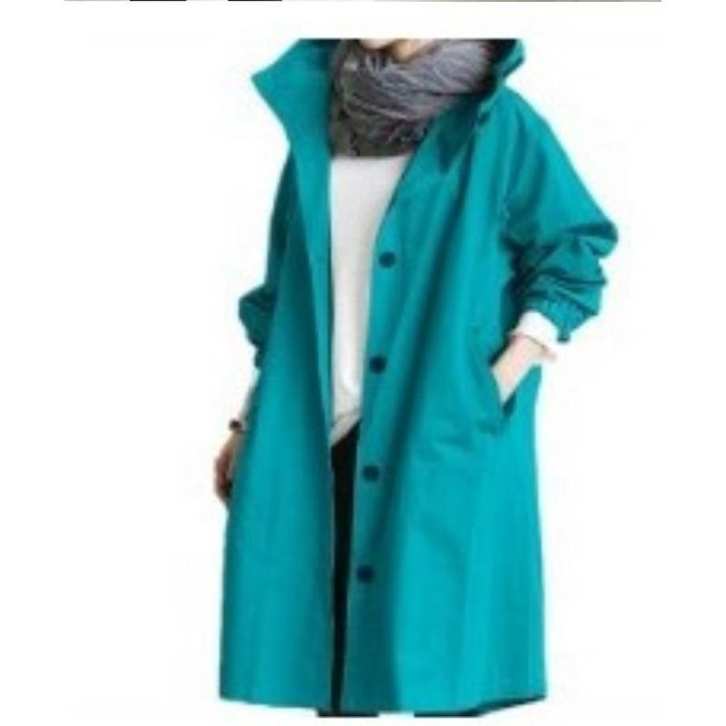 Autumn Casual Style Trench Coat Women's Mid To Long Style New Style Temperament Waist Cinching 8-color Long Sleeved Jacket