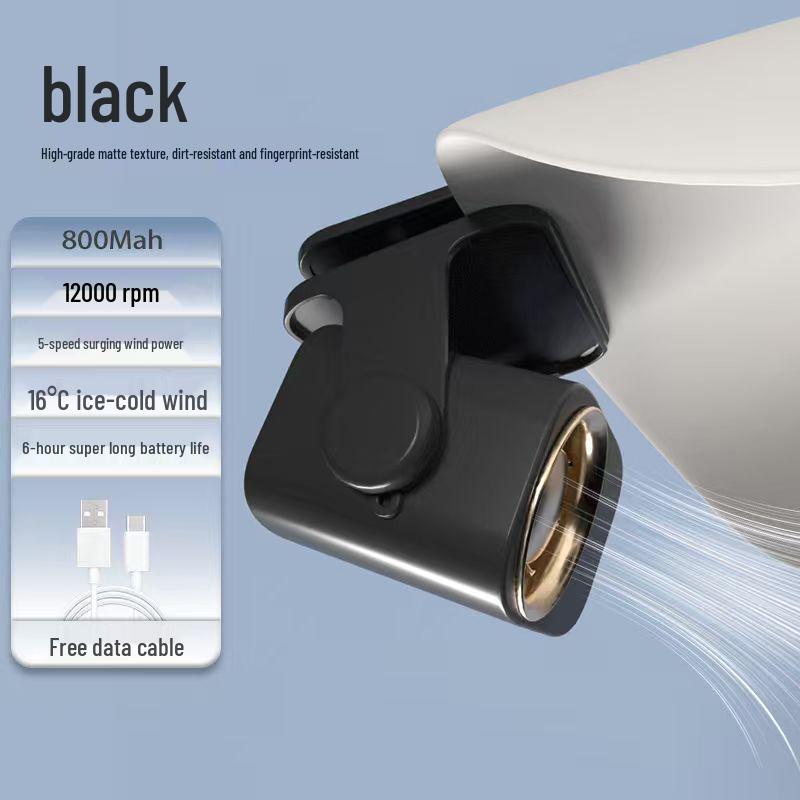 Portable High-Speed USB Rechargeable Silent Mini Fan with Digital Display