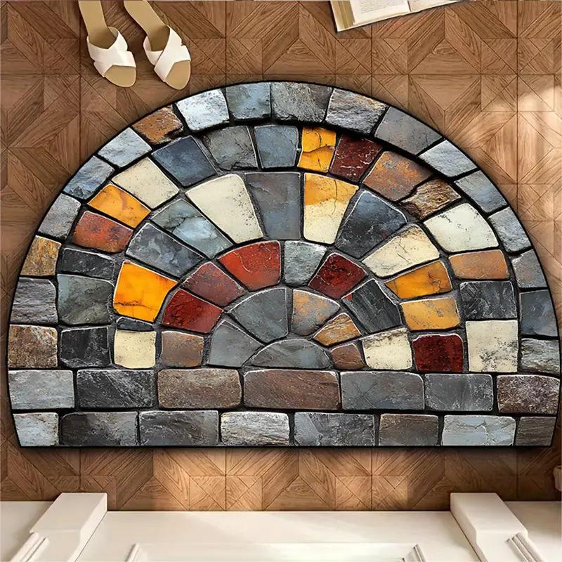 Thanksgiving Printed Floor MATS, Decorative MATS for Entering and Leaving The House, Anti-slip Foot MATS for Bathrooms and Toilets