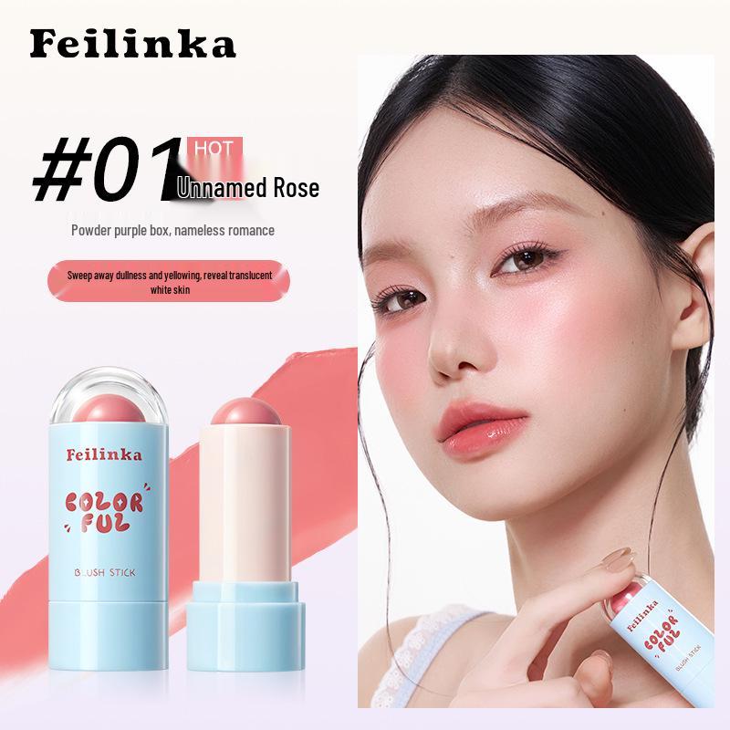

Feilin Blush Stick: Natural Color Enhancing Cream for a Subtle, Girlish Flushed Look.