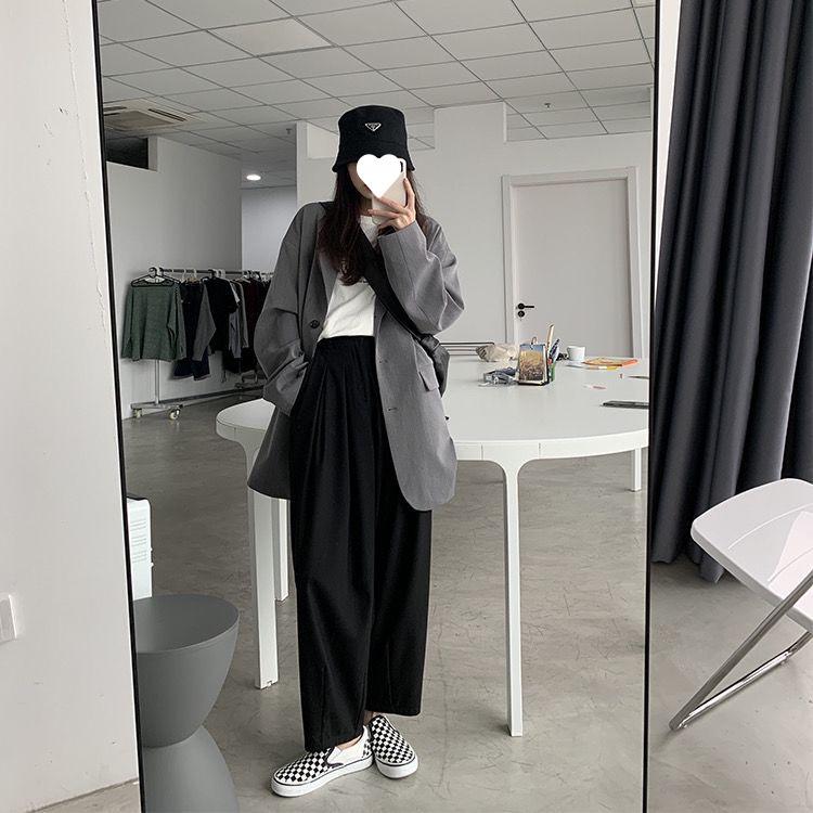 2021 Women's Autumn Loose Fit Korean Style Casual Suit Jacket