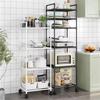 Multi-Layer Kitchen Rack Floor To Floor Storage Rack Household Microwave Stove Shelves Multi Scene Tool Pot Rack Kitchen Storage