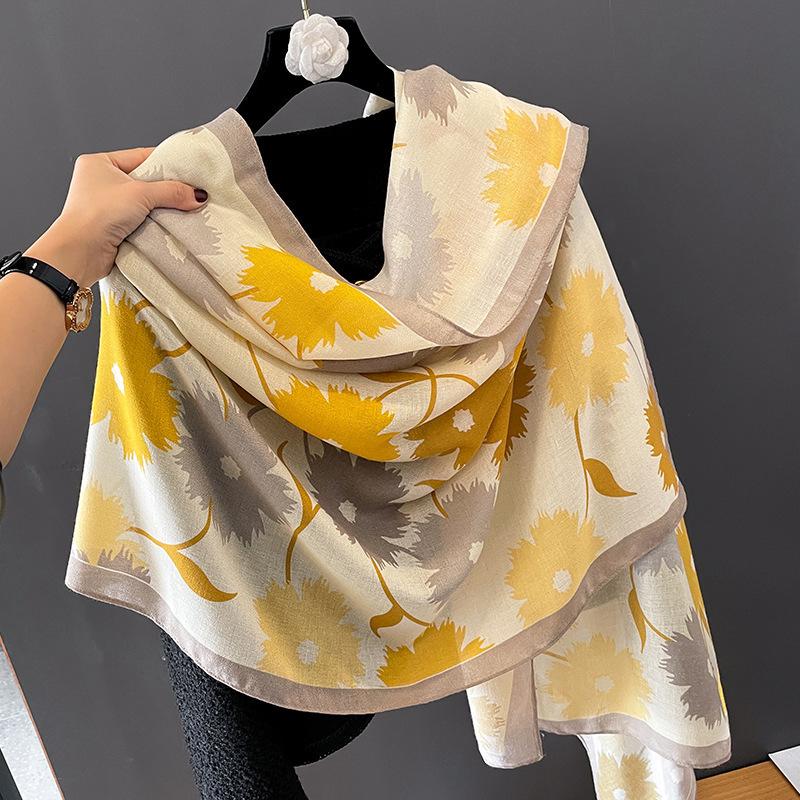 Women Korean Style Versatile Warm Long Thin Scarf Shawl