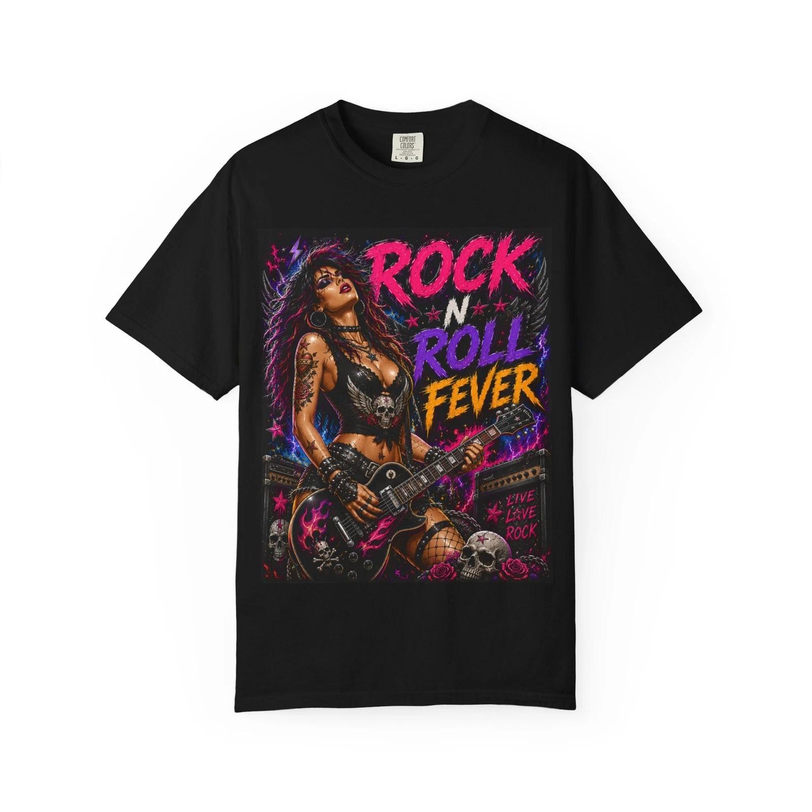 Rock N Roll Fever guitarist tee | T-Shirt M