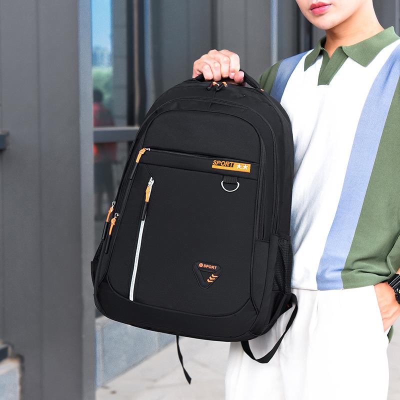 Capacity Backpacks Men's Waterproof School Backpack Business Casual Pockets Travel Bag