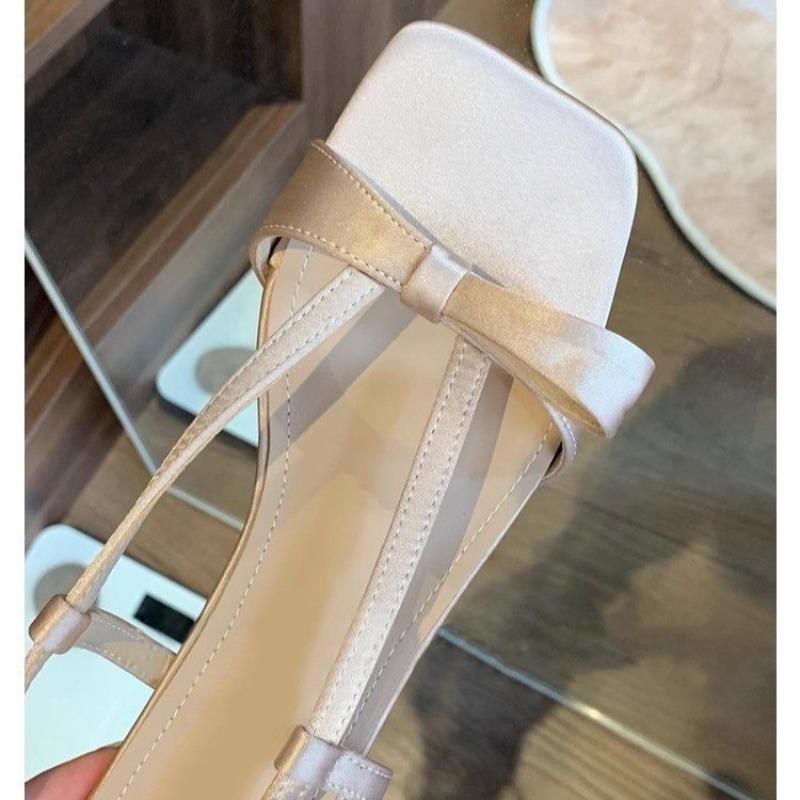 Fashion Elegant Temperament Fashion Sandals Women's 2025 Internet Celebrity with Skirt Versatile Japanese Square-toed Sandals