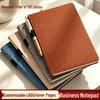 A5 Custom Logo Soft Leather Matte Business Notebook with Pen Holder