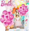 Pretty Pink Barbie Latex Balloons For Girls Birthday Party Decorations