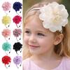 Багатошарова Велика Квіткова Пов'язка на Голову З Грогренової Стрічки Обруч для Волосся Дівчини Аксесуари для Волосся
