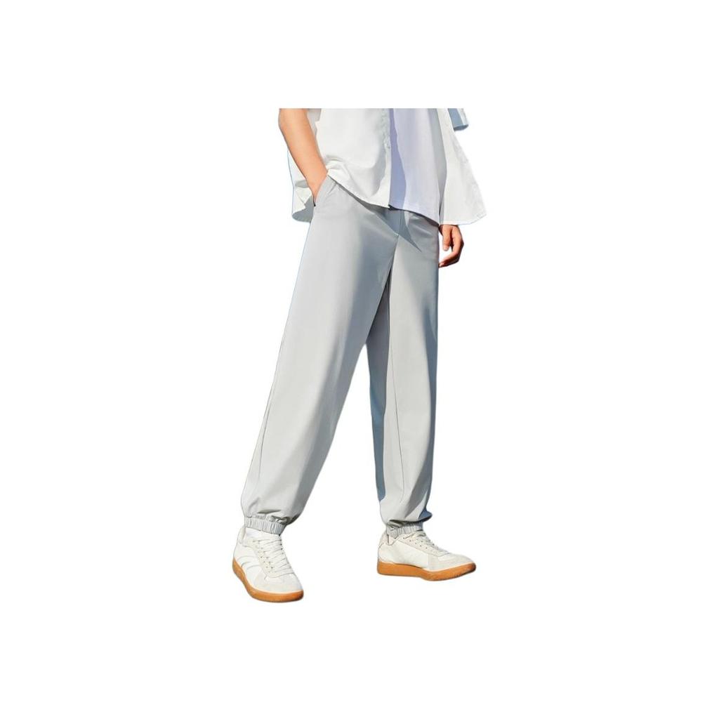 Anta Sports Lifestyle Series Solid Color Mid-Rise Comfortable Breathable Versatile Jogger Knit Pants Men Bottoms Mud-Lime 952528303-4