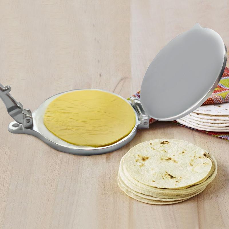 Aluminium Tortilla-Presse: Hersteller für mexikanische Maismehlteig- und Teigtaschenhüllen